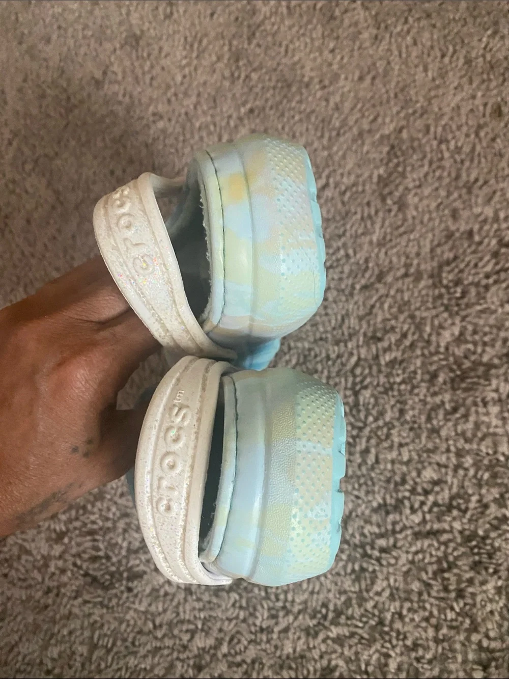 Kids Tie-Dye Foam Clog with Soft Lining - Pastel Blue